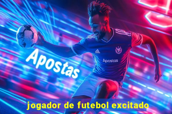 jogador de futebol excitado